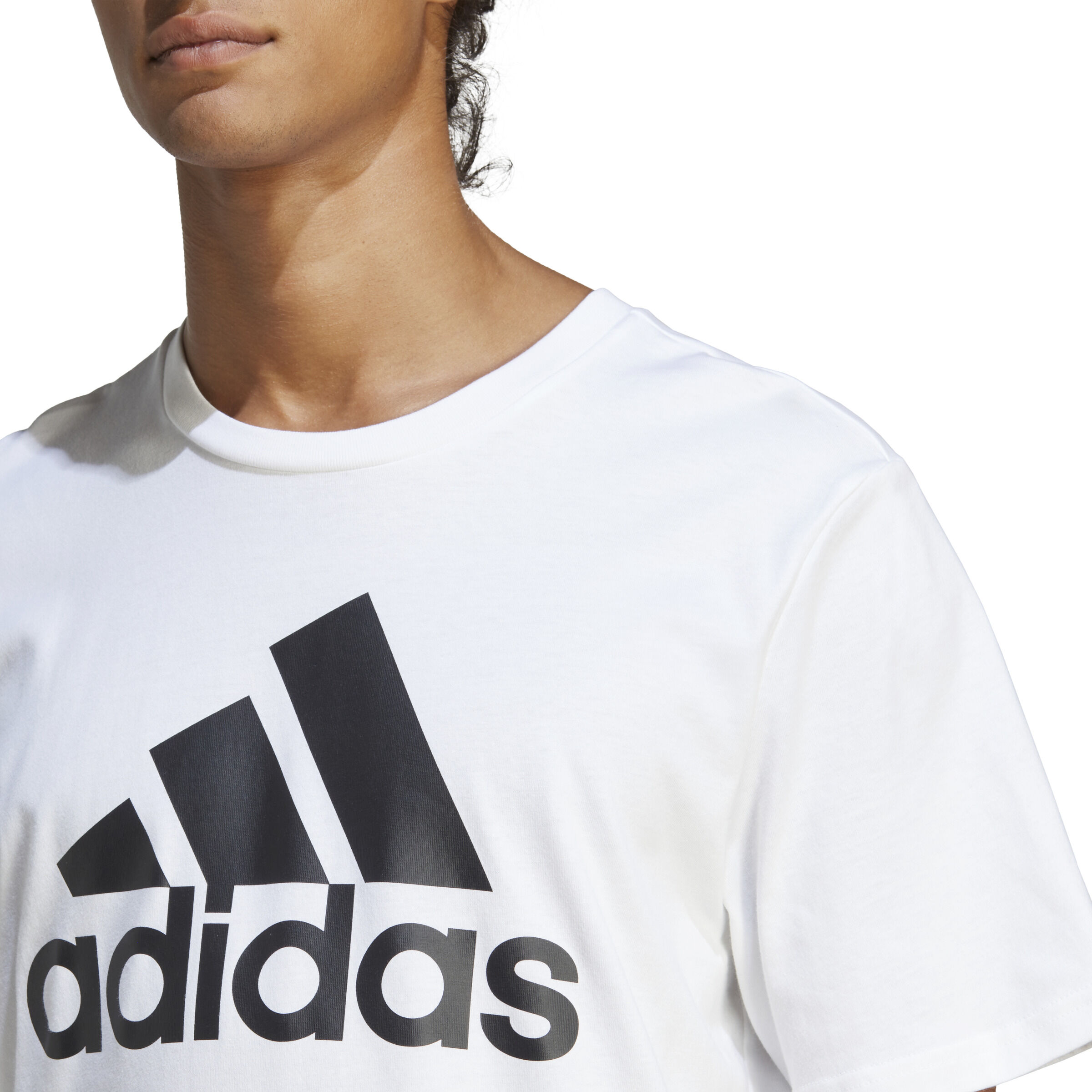 Essentials Single Jersey Big Logo T-Shirt Herren - Weiß, Schwarz