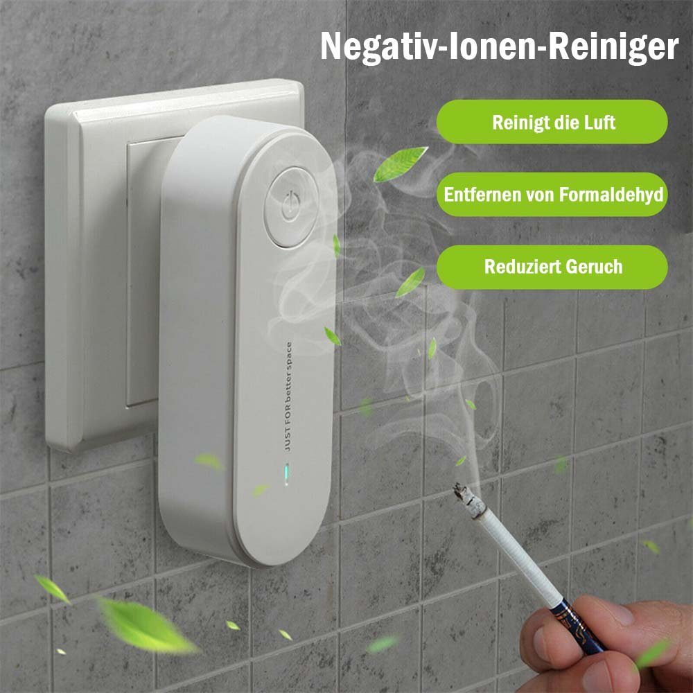flowgoer Luftreiniger Stecken Sie den Mini-Luftreiniger mit Anionenerfrischer ein, Effektive Luftreinigung, Robuste Konstruktion, Kompakt und praktisch