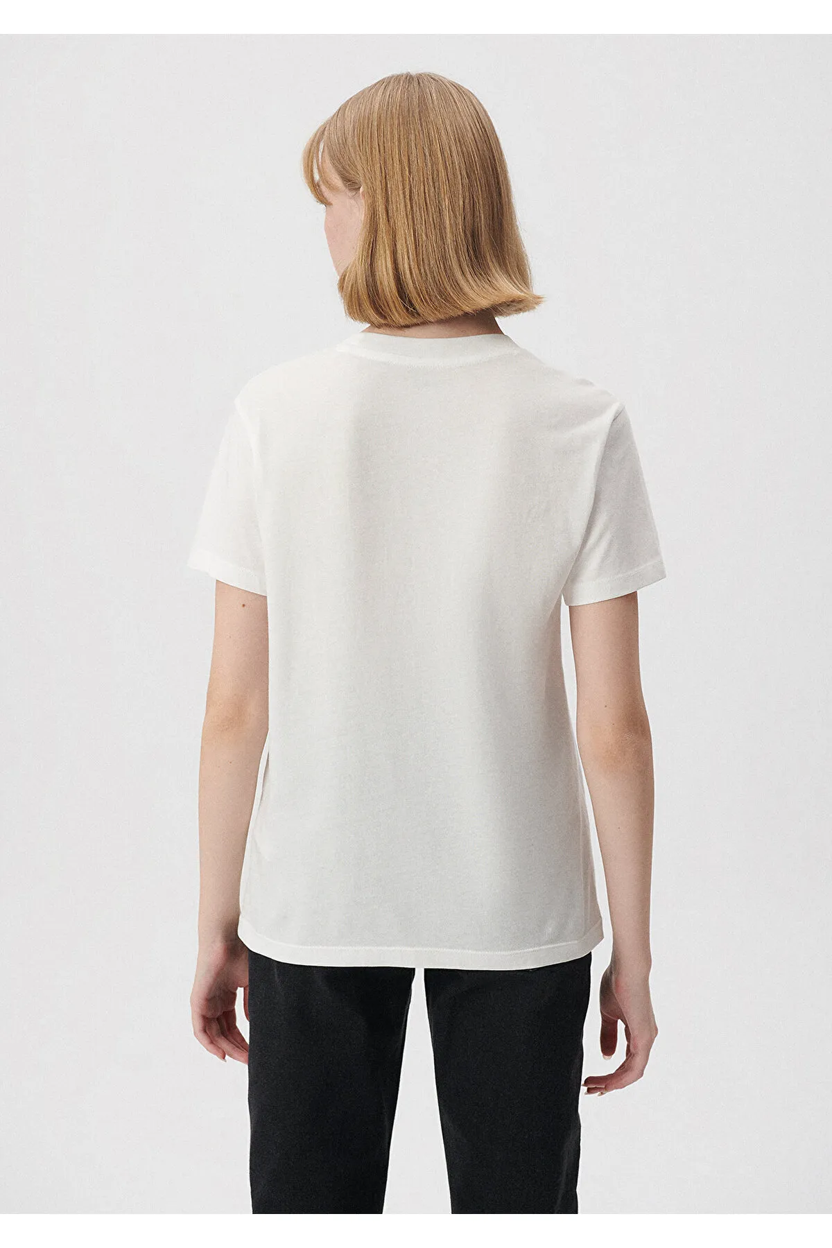 Mavi  Weißes T-Shirt mit Logo-Print, reguläre Passform / normaler Schnitt 1601185-33389