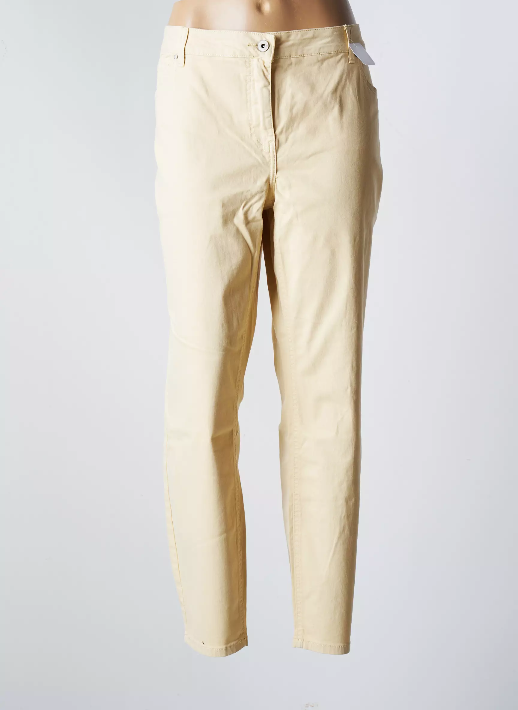Copenhagen Pantalons Droits Femme couleur beige