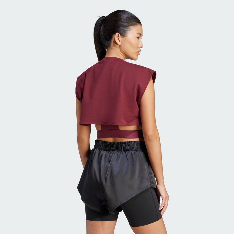 adidas Power AEROREADY Crop-Shirt Croptop Damen