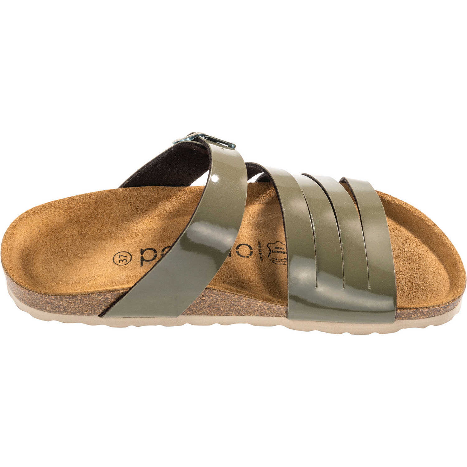 Palado Roma, Pantoletten, Damen, Lack Khaki