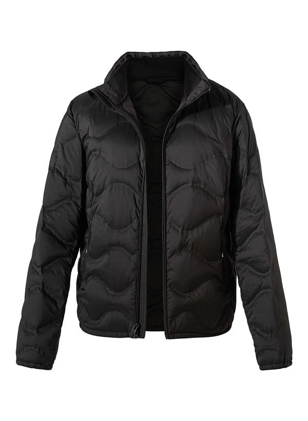 WOOLRICH, Daunenjacke, Mikrofaser, schwarz