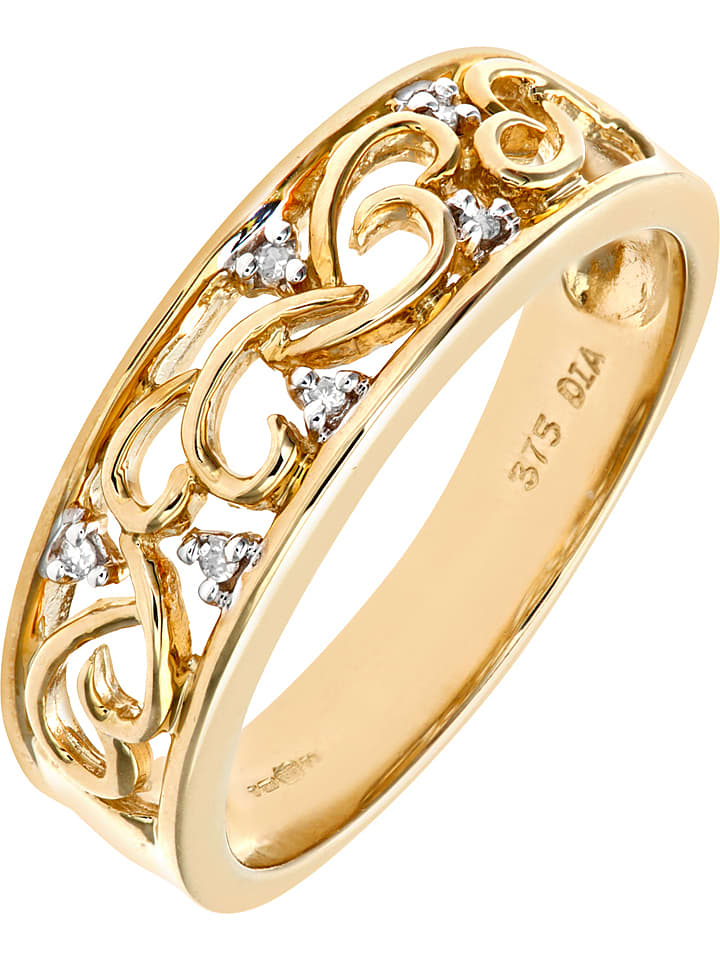 Revoni Gold-Ring mit Diamanten günstig kaufen