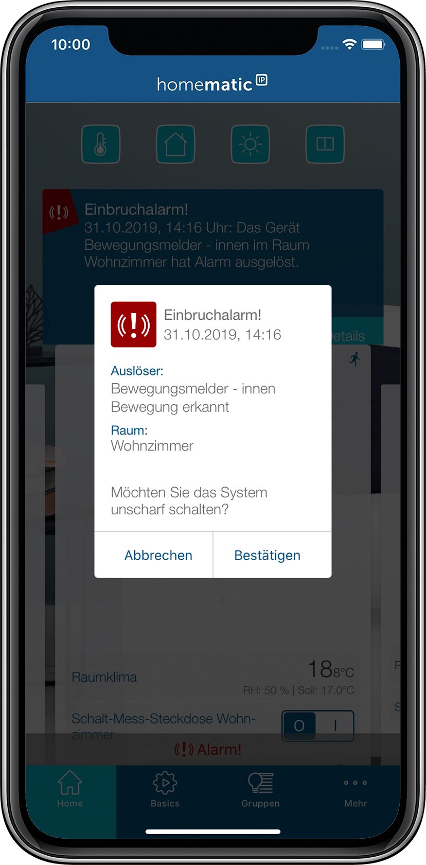 Homematic IP Starter Set Sicherheit - Smart Home Alarmanlage für Haus und Wohnung. Smart-Home Starter-Set