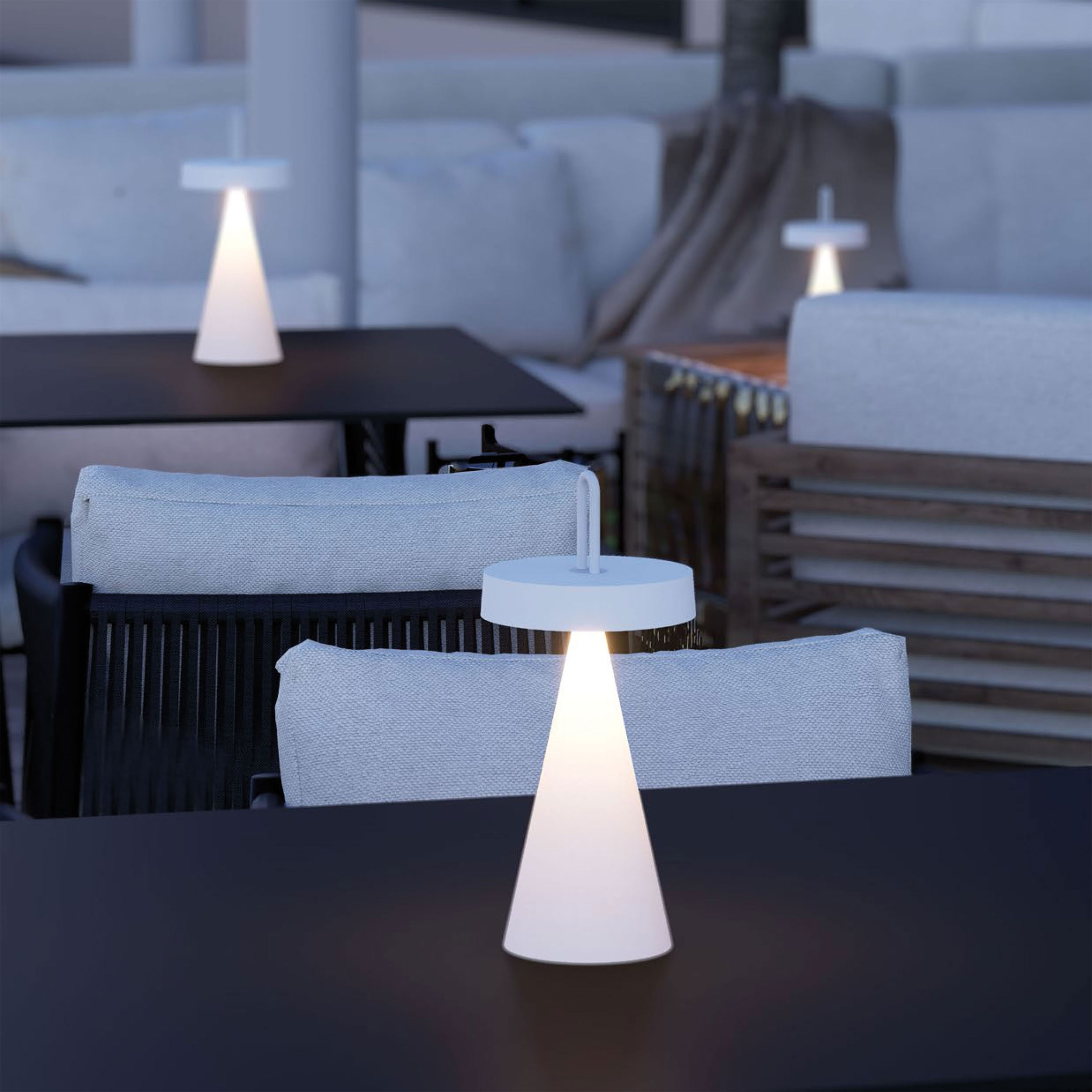 JUST LIGHT.LED-Akku-Tischleuchte 1flg