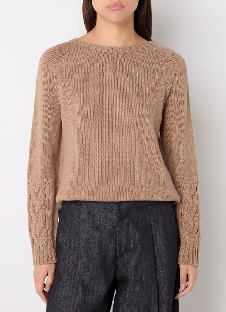 Pulover Harald Chunky Tricot cu guler rotund de la MaxMara