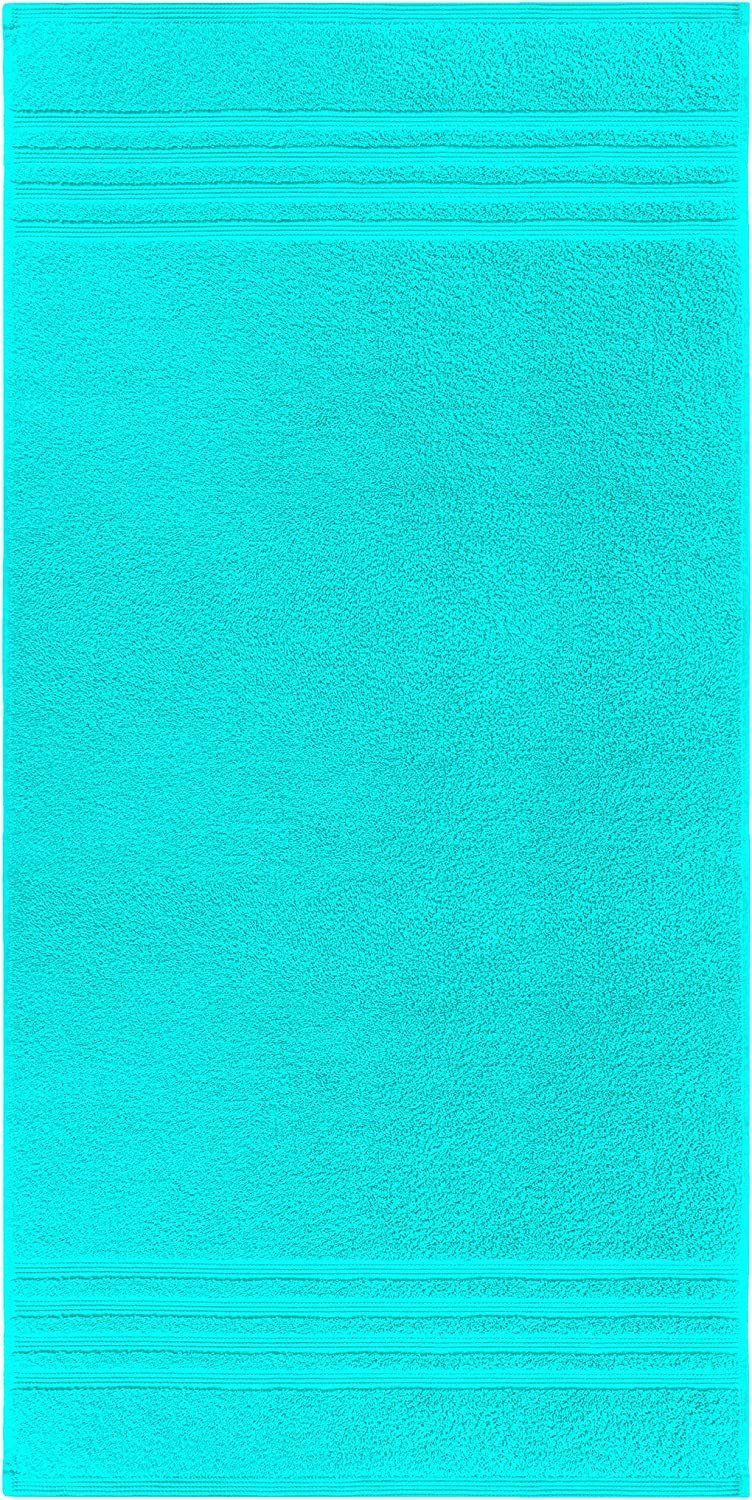 Lashuma Duschtuch London, Frottee (1-St), Saugstarkes Handtuch Türkis 70x140 cm