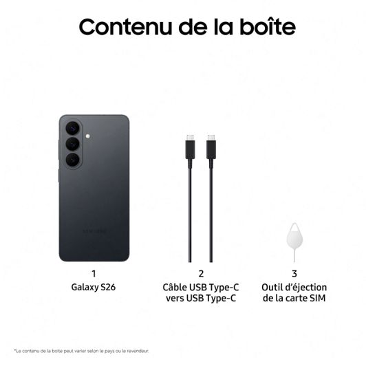 Smartphone Samsung Galaxy S26 – 512 GB – Negru