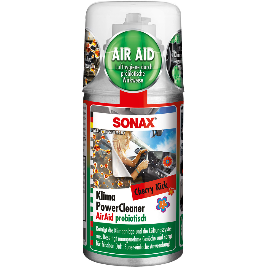 Sonax KlimaPowerCleaner AirAid probiotisch, Cherry Kick, 100 ml - ATU