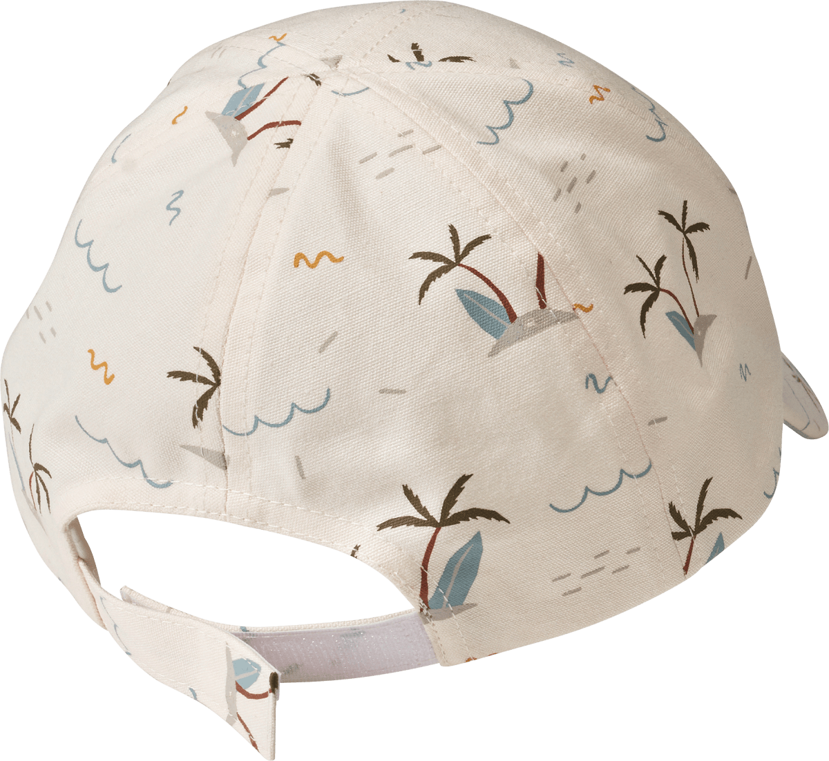 Basecap mit Palmen-Muster, weiß, Gr. 50/51, 1 St
