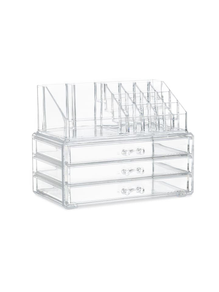 relaxdays 2x Makeup-Organizer in Transparent günstig kaufen onesize