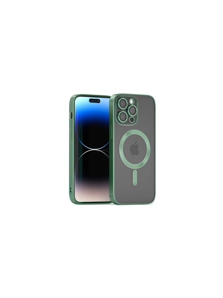 COFI 1453 MagSafe Hülle mit Kameraschutz kompatibel mit iPhone 16 Pro Grün in Grün günstig kaufen onesize