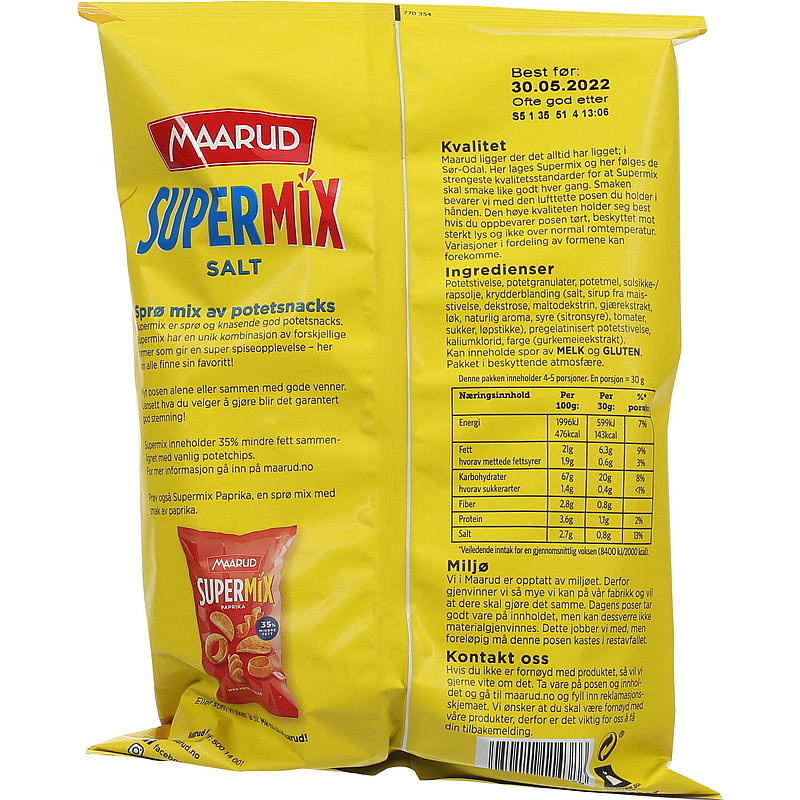 Maarud Supermix 130 g Salt Maarud