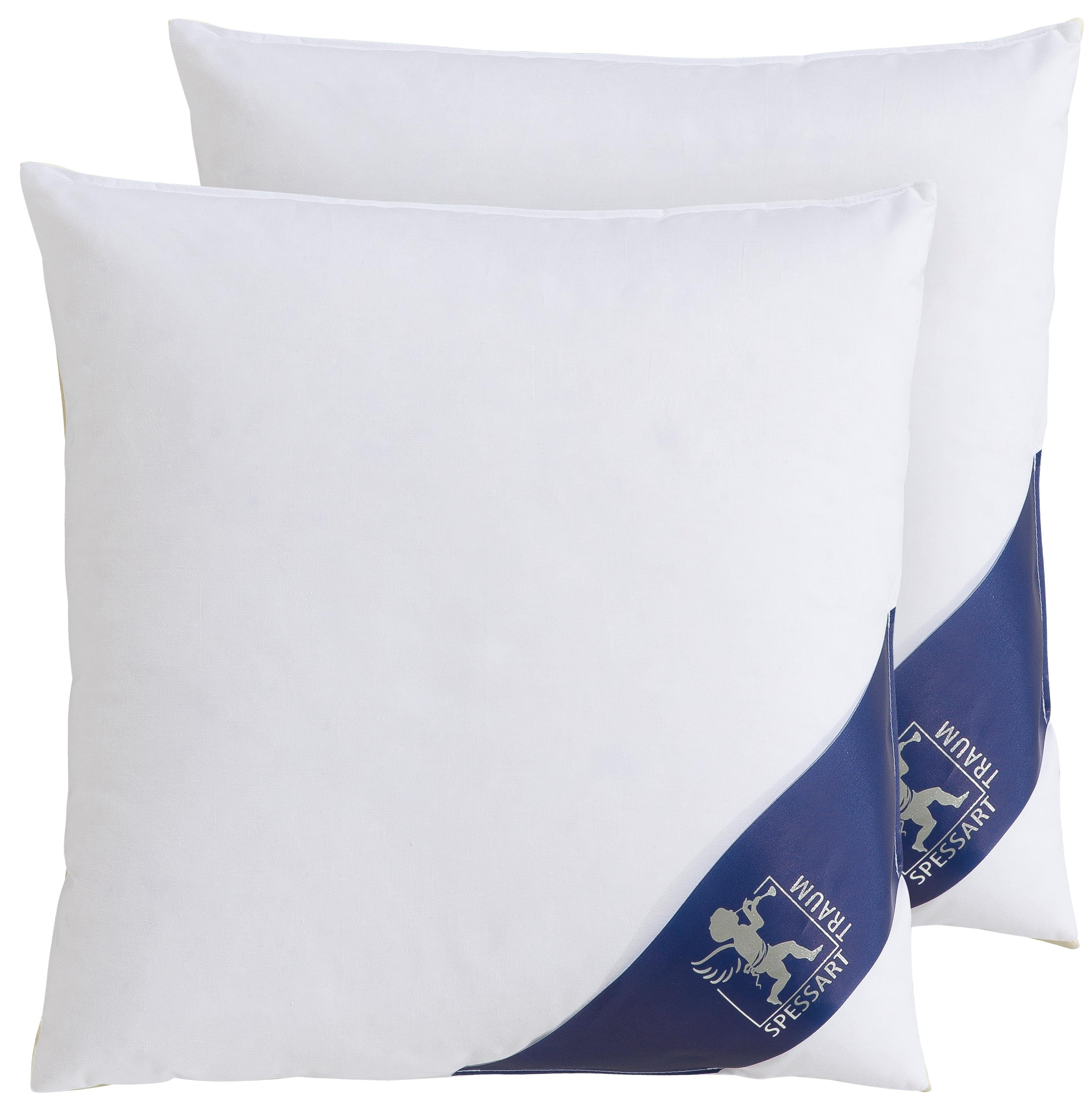 Daunenkissen Kissen-Set FIRST CLASS, SPESSARTTRAUM, Füllung: 90% Daunen, 10%Federn, Bezug: 100% Baumwolle, Spar-Set
