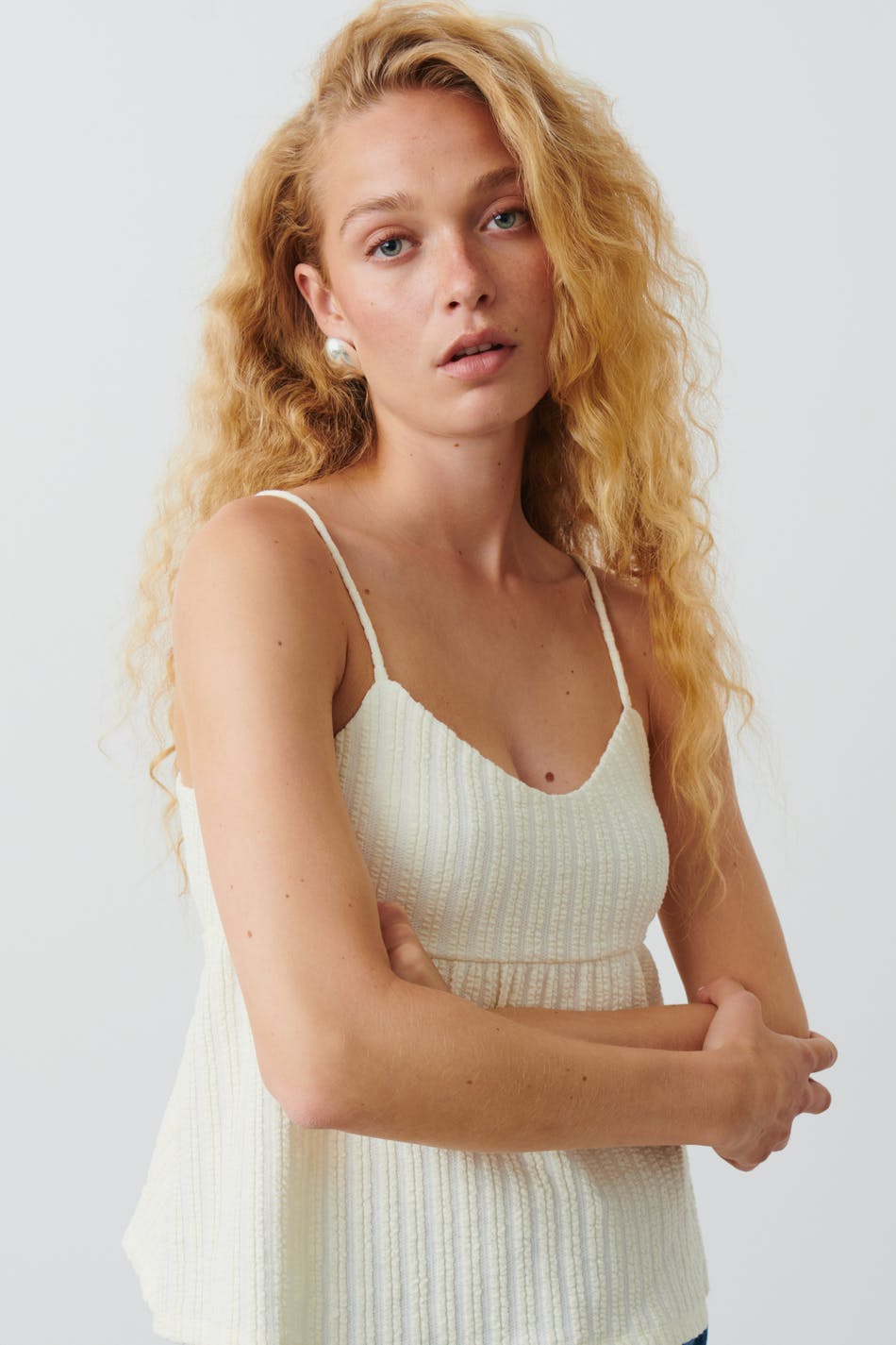 Open back tie singlet
