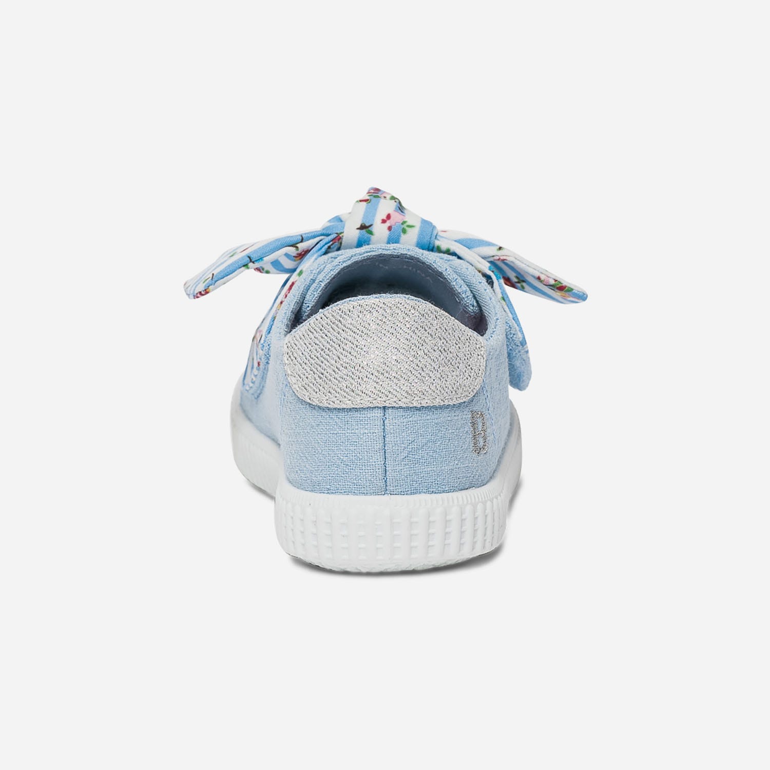 Tennis BUGGY bleu ciel maxi nœud sur scratch