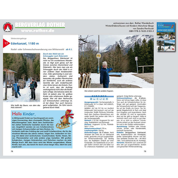 WinterErlebnisTouren mit Kindern Münchner Berge
