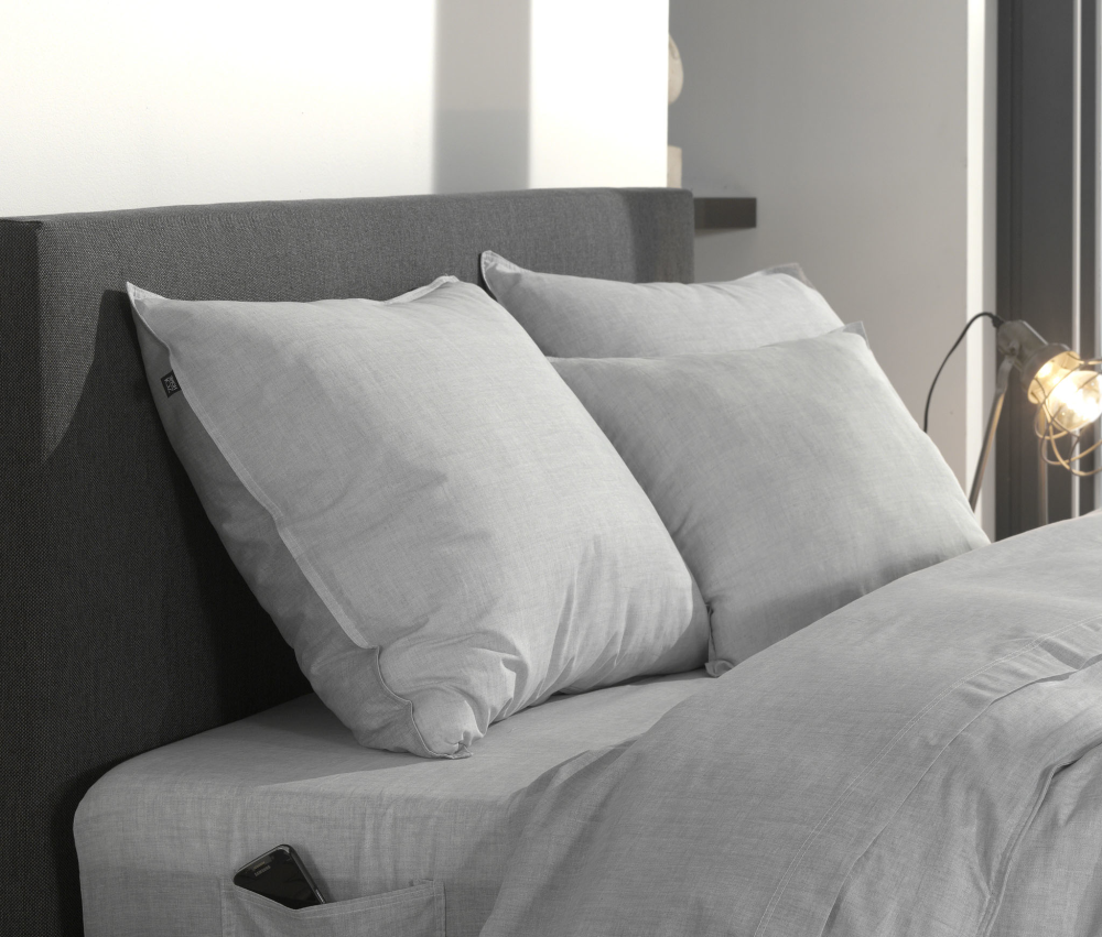 Kissenbezug Lino dove grey Uni