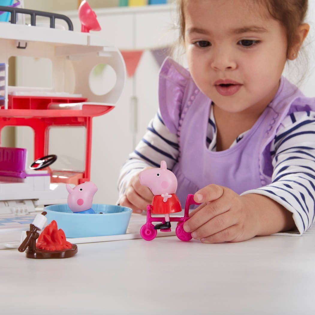 Hasbro Spielzeug-Auto Peppa Pig, Wohnmobil von Familie Wutz, mit Soundeffekten