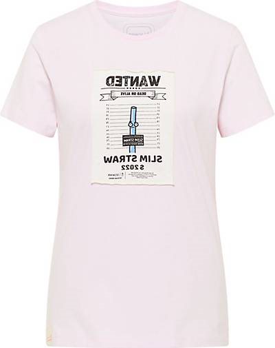SOMWR T-Shirt T-Shirt With Square Aqua Bottle Print
