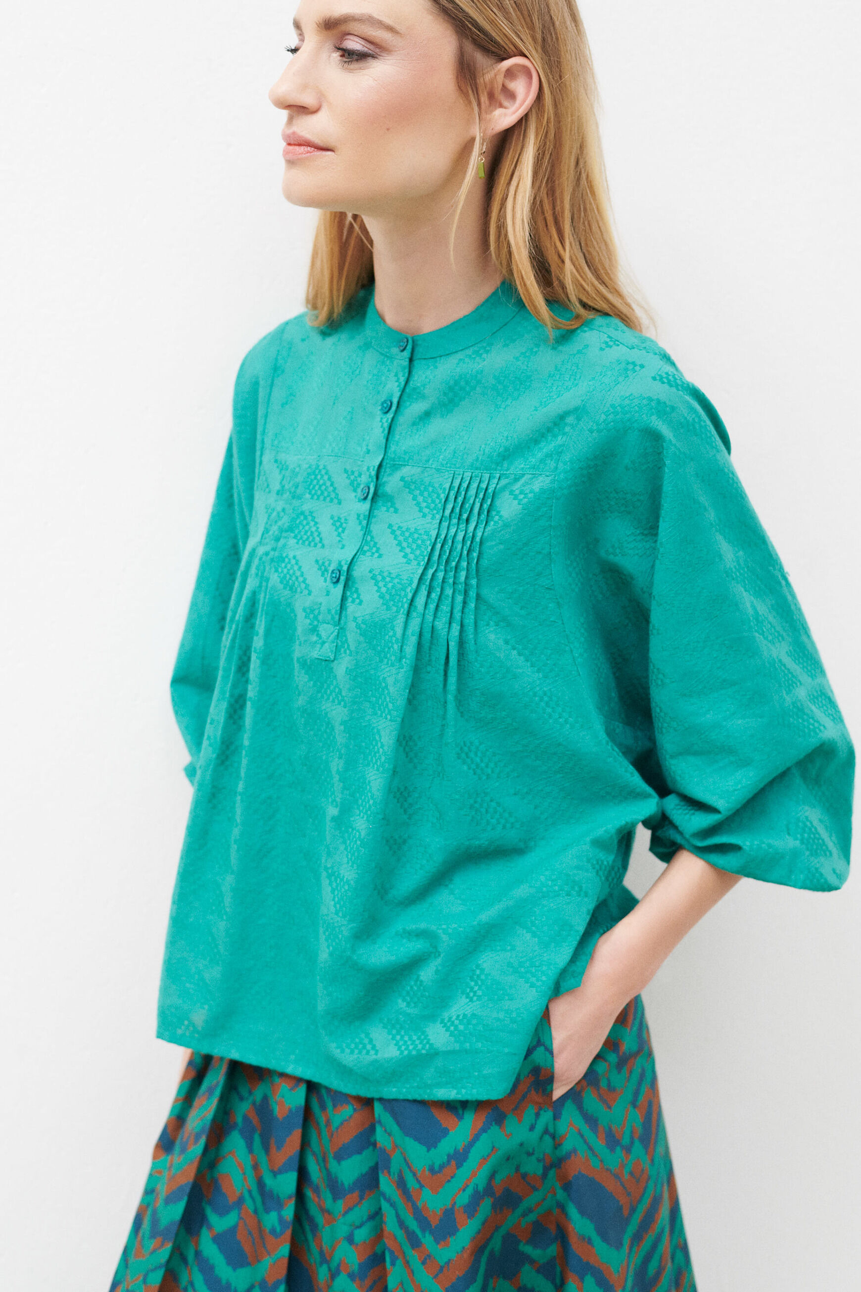 chemise celestine vert menthe femme