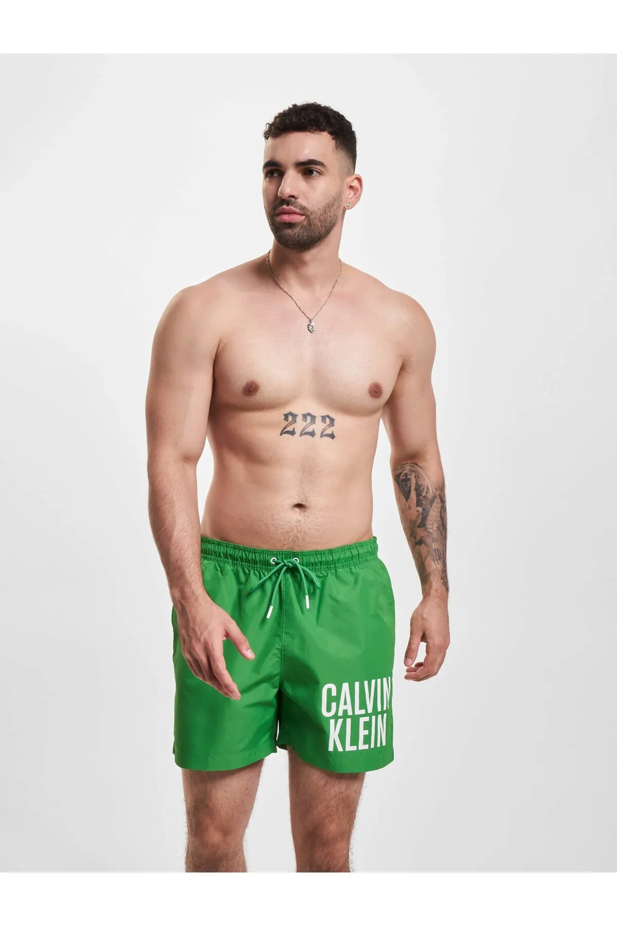 Calvin Klein  Badeshorts - Grün - Unifarben