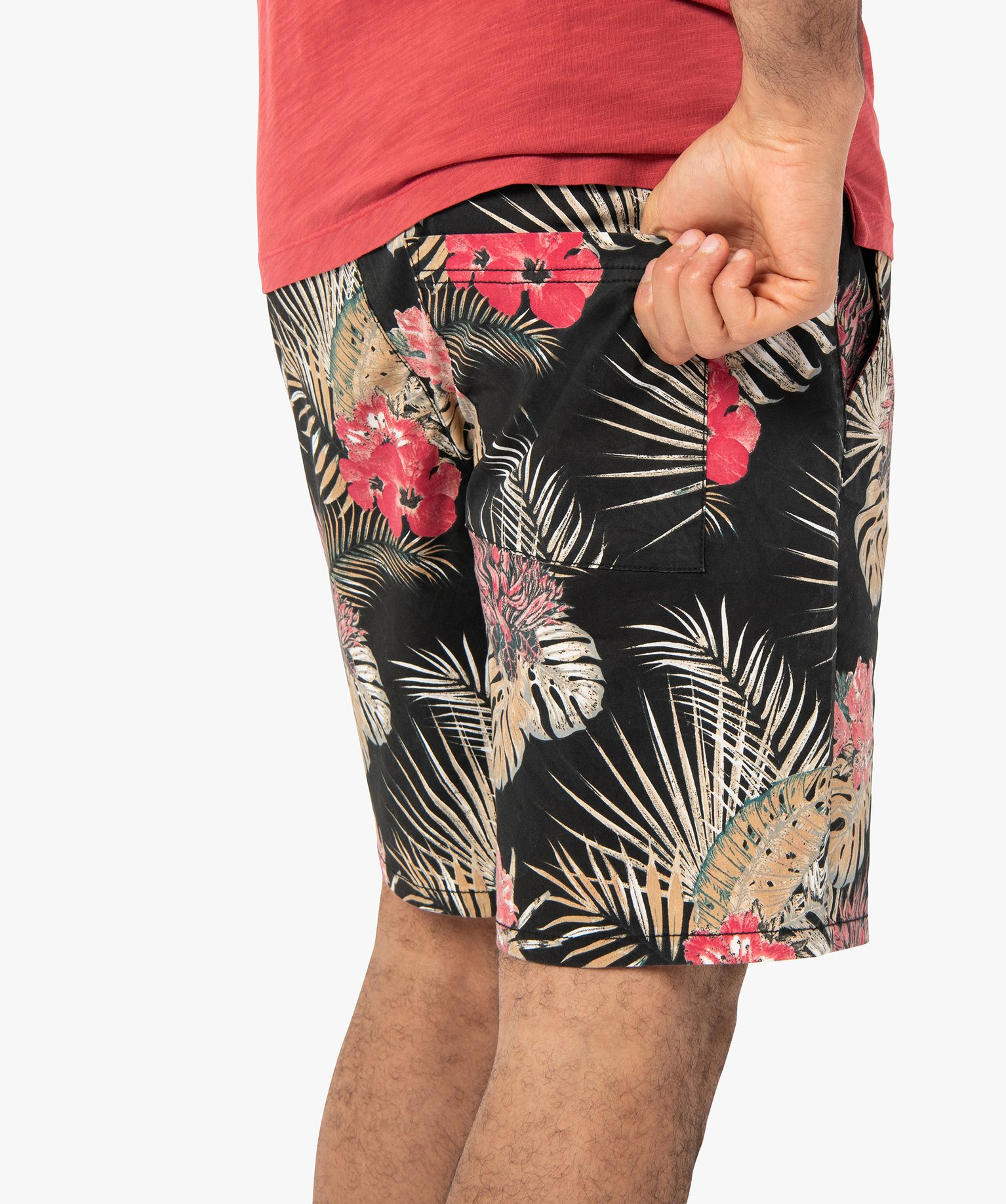 Bermuda homme à motifs fleuris gris | GEMO
