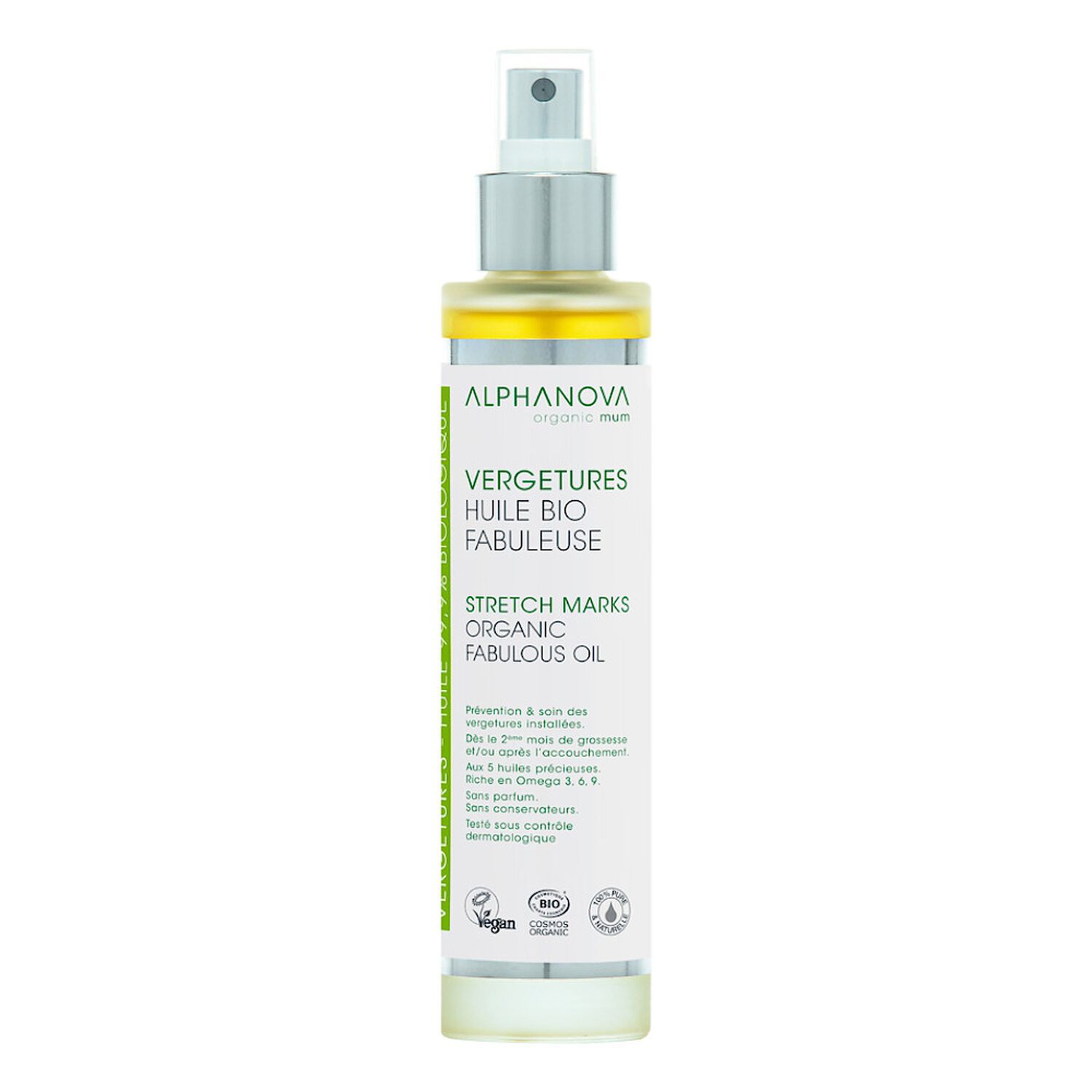 Alphanova Alphanova Organic Mum Huile Vergetures Fabuleuse Bio 100 ml