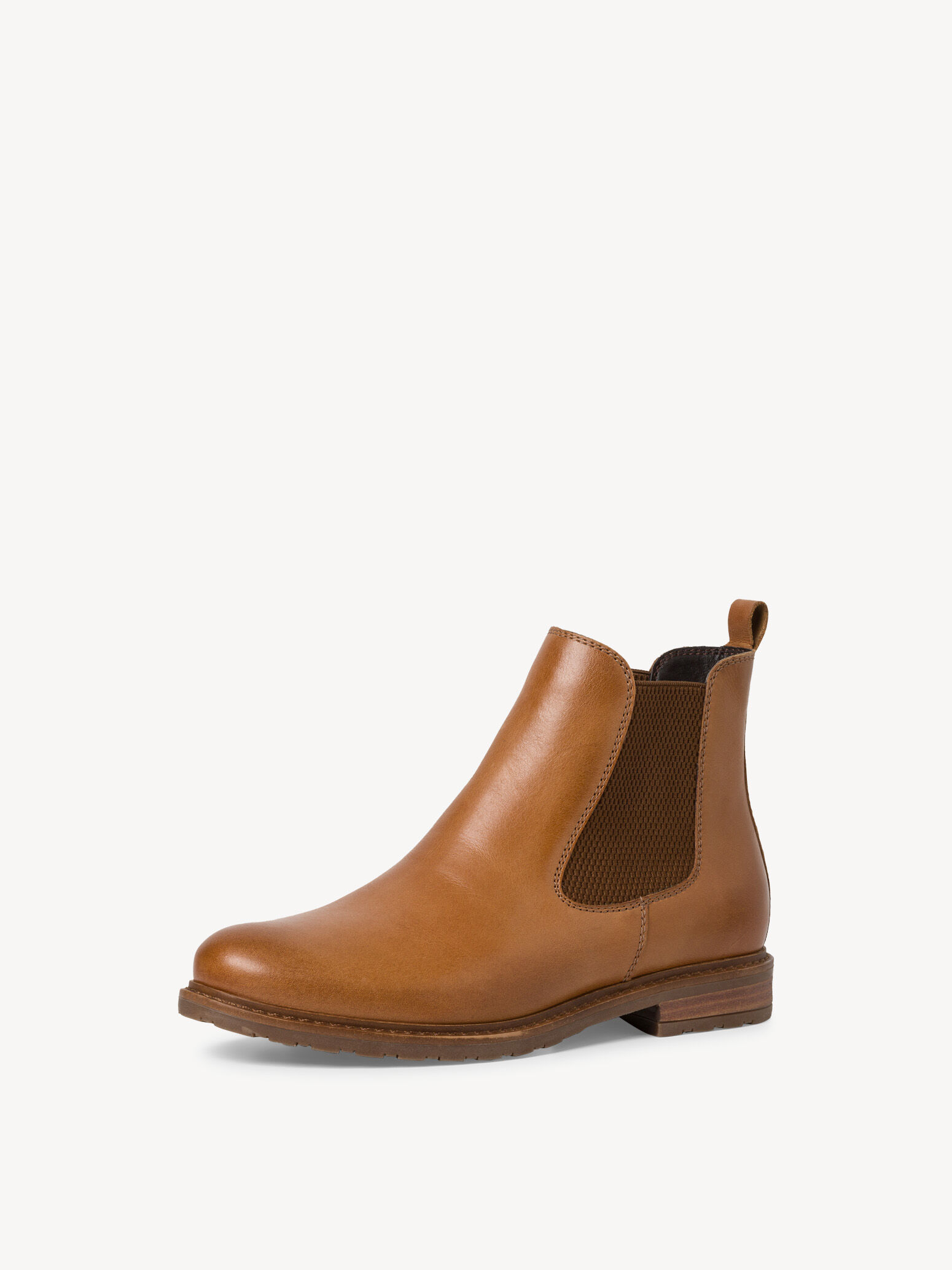 Bottine Chelsea en cuir - marron