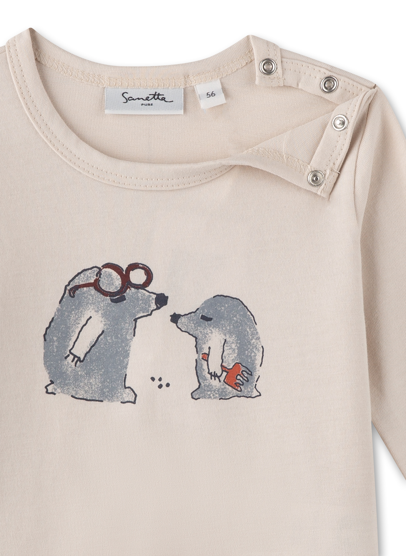 Jungen-Langarmshirt Beige