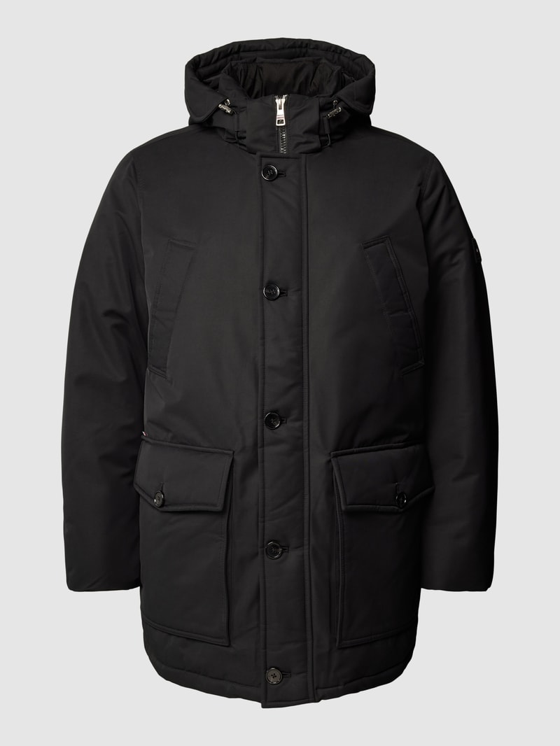 PLUS SIZE Parka mit Kapuze Modell 'ROCKIE' in schwarz