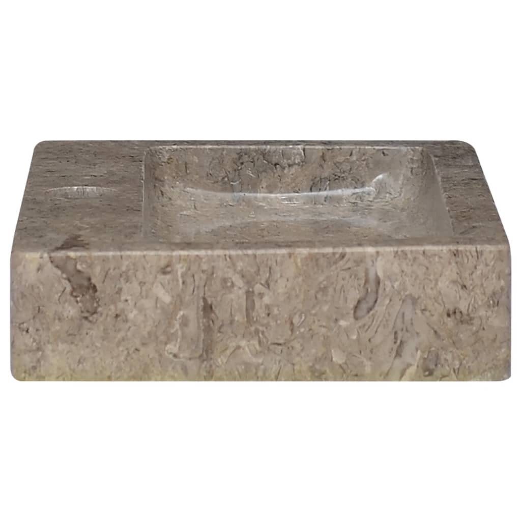 vidaXL Waschbecken Wandwaschbecken Grau 38x24x6,5 cm Marmor