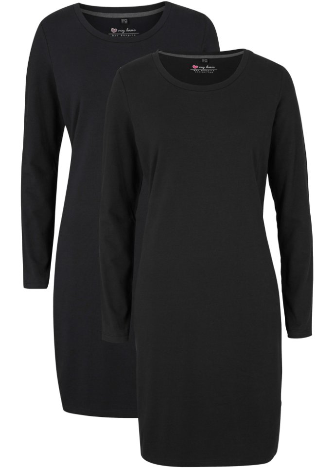 Jerseykleid (2er Pack)
