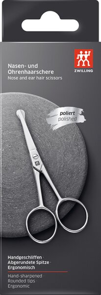 ZWILLING Beauty Classic Nasen- und Ohrenhaarschere - silver Bartschere