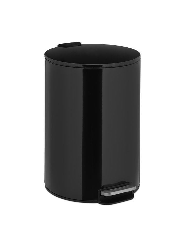 relaxdays Treteimer in Schwarz - 12 Liter günstig kaufen onesize