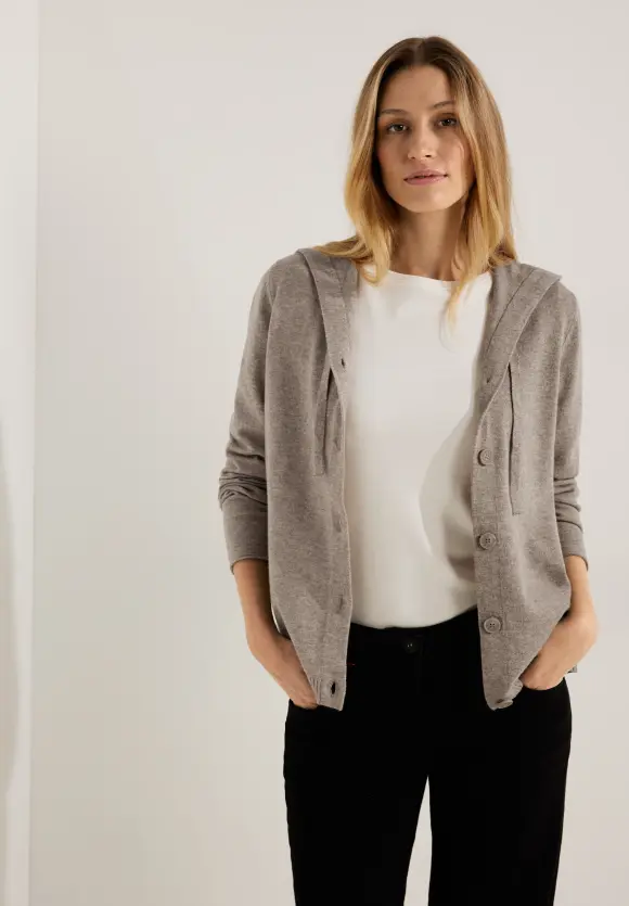 CECIL Kapuzen Strickjacke