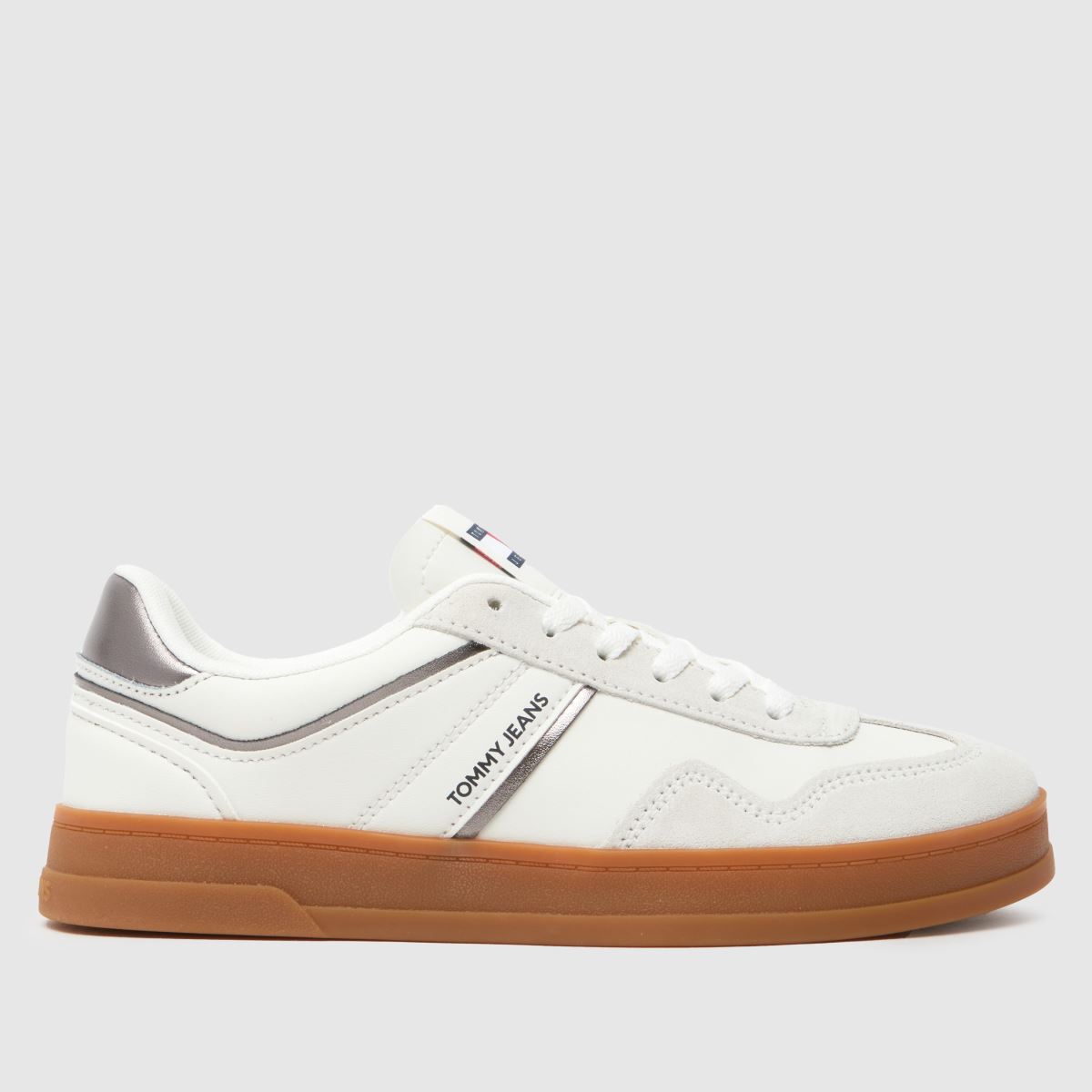 Tommy Jeans – Greenwich – Vita, flerfärgade sneakers