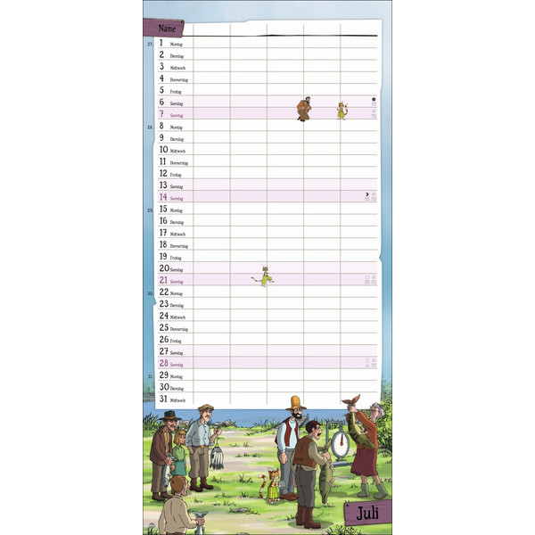 PETTERSSON UND FINDUS FAMILIENPLANER 2024 - Kalender