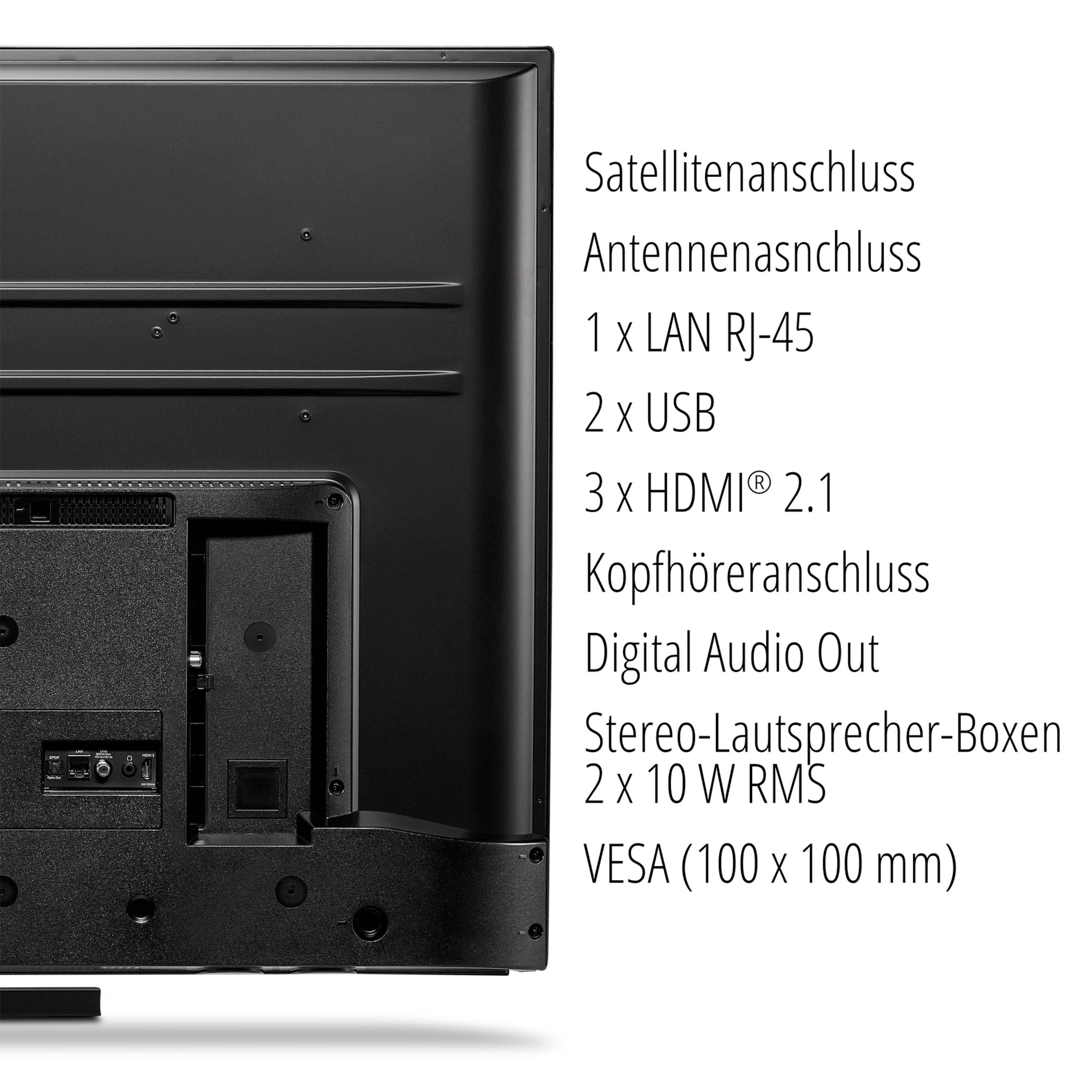 Medion® X14318 LCD-LED Fernseher (108 cm/42.5 Zoll, 4K Ultra HD, Smart-TV, 60Hz, HDR, Dolby Atmos, Micro Dimming, MD30067)
