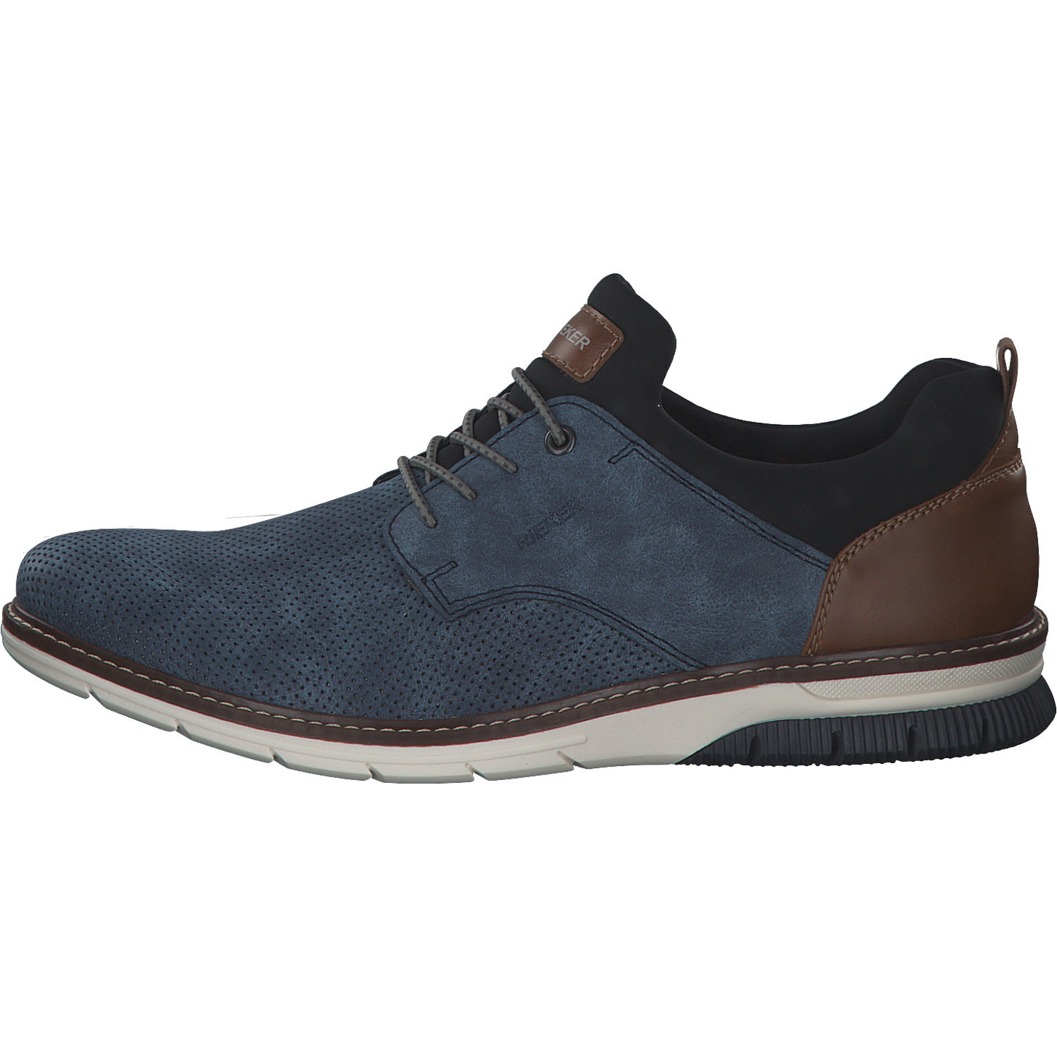 Rieker 14450, Business-Schnürschuhe, Herren, Blau