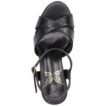 Barbarella Sandale in schwarz
