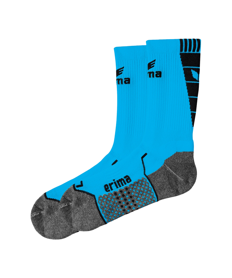 Erima Short Socks Trainingssocken Hellblau Schwarz