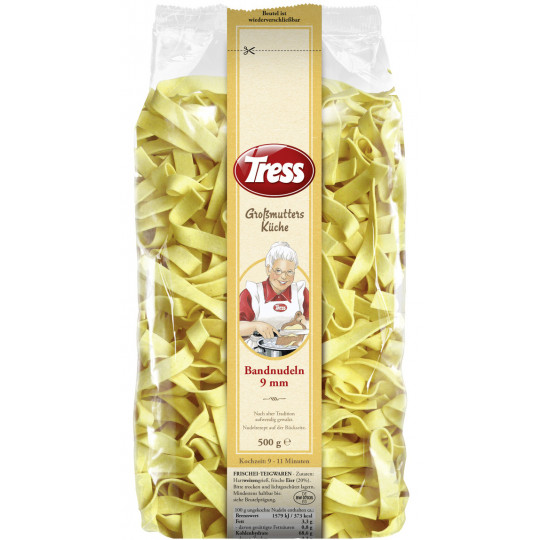 Tress Großmutters Küche Breite Nudeln 9mm 500G