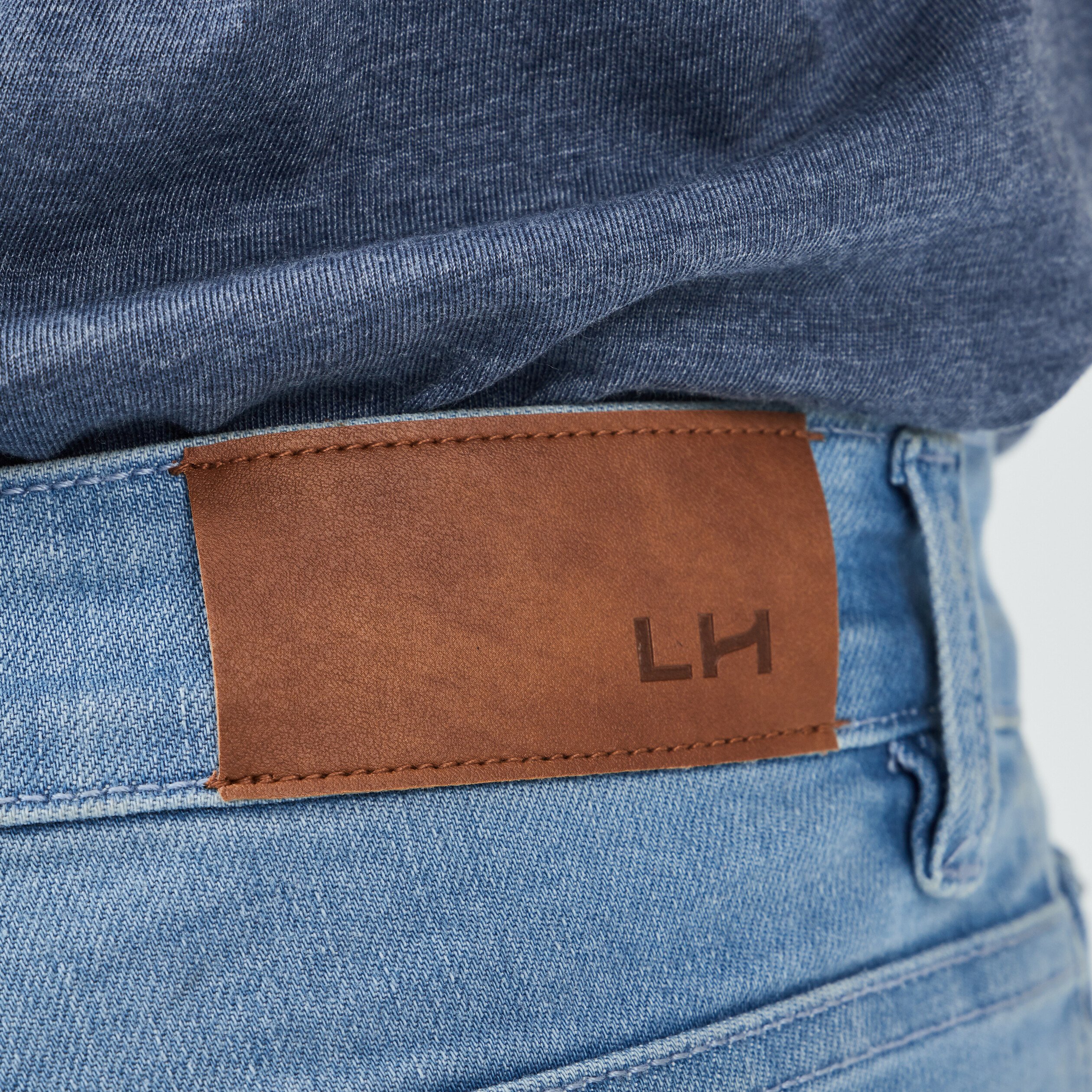 Jeans regular stretch denim bleach homme | La Halle