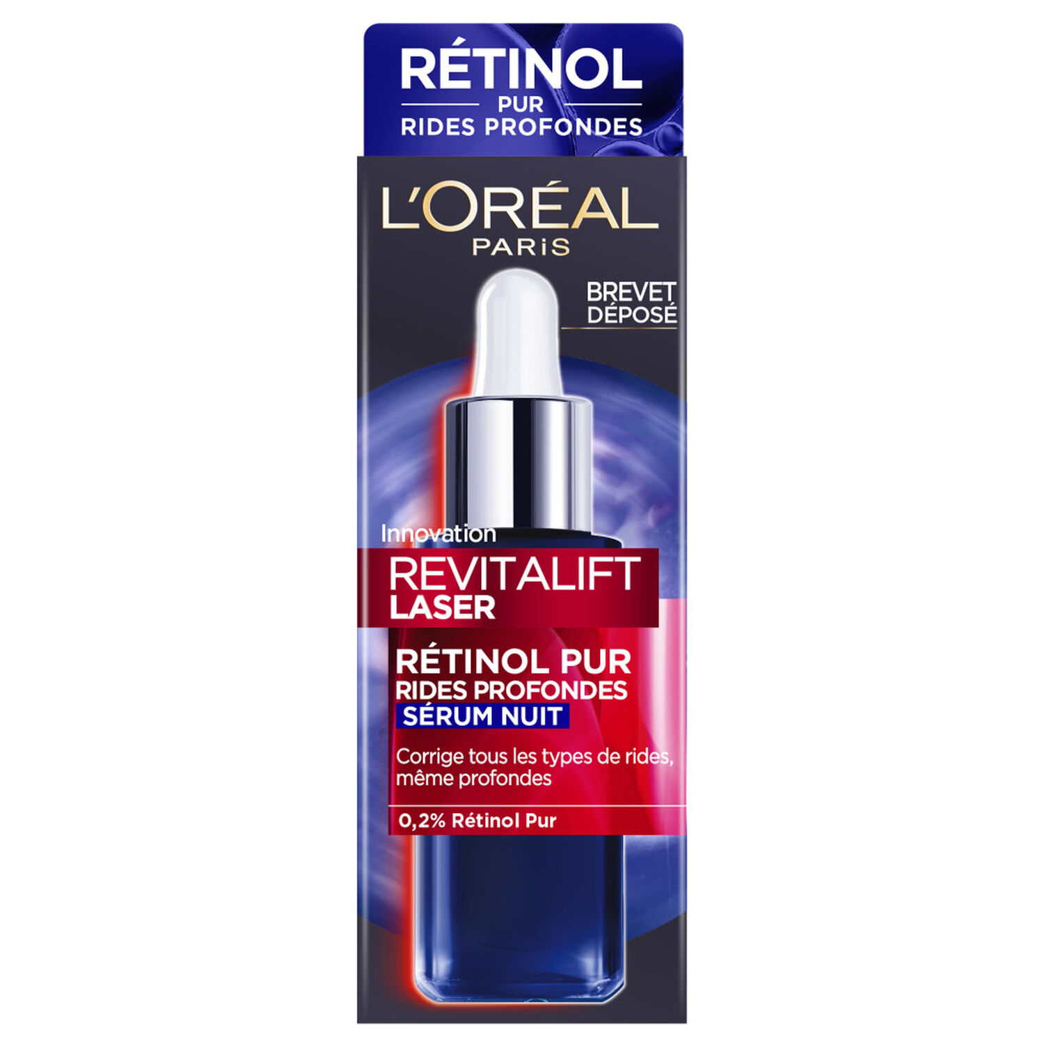 L'Oréal Paris Revitalift Laser Sérum Nuit Rétinol Pur-Rides Profondes