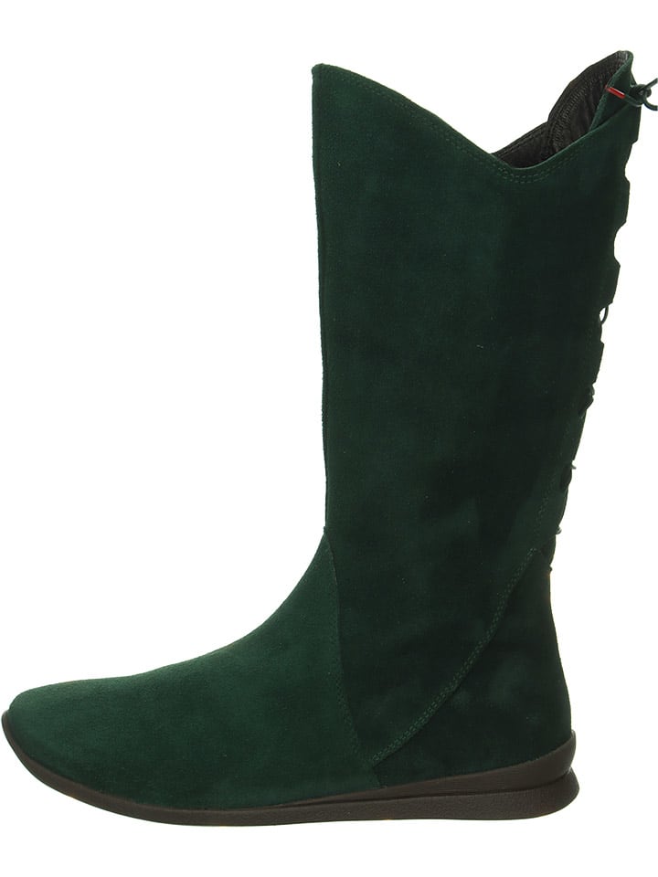 Think! Leder-Stiefel in Grün günstig kaufen