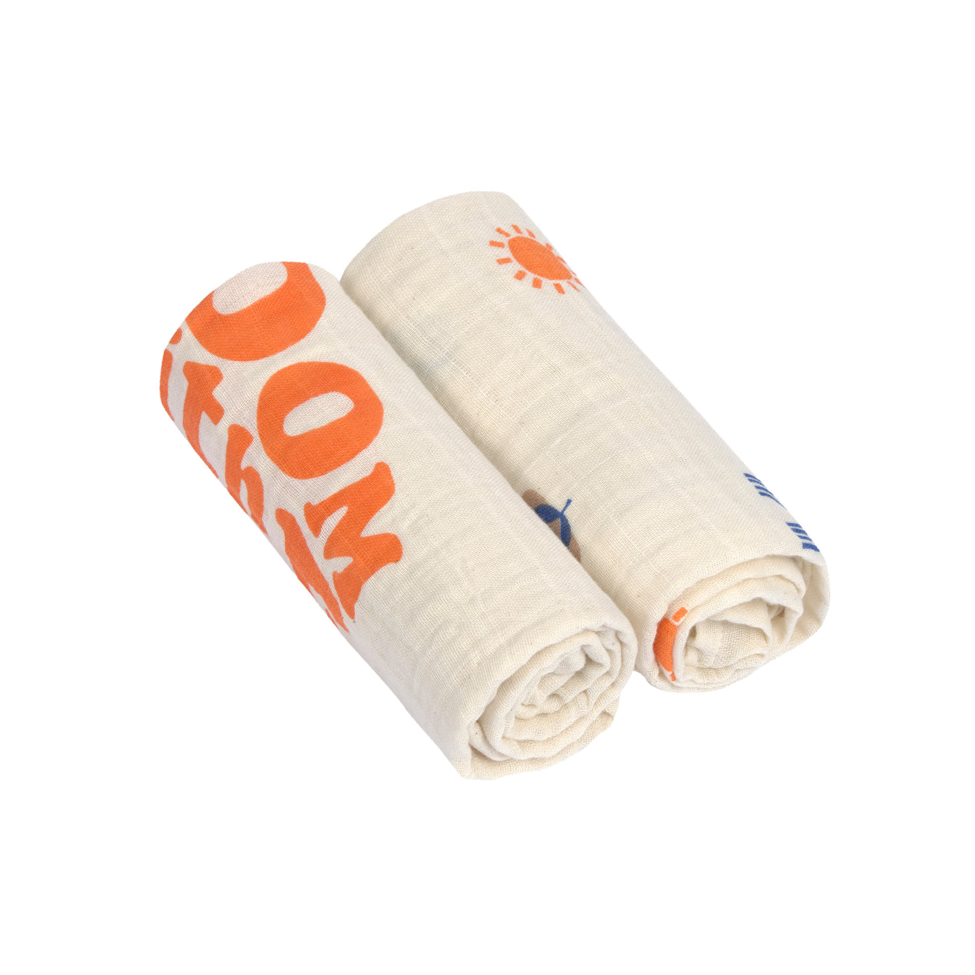 Mulltücher 2er Set M - Nature, Beige
