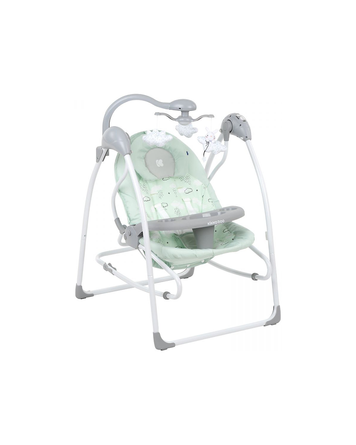 Babyschaukel Mia 2in1, Schaukelstuhl Musik verstellbare Rückenlehne Babywippen