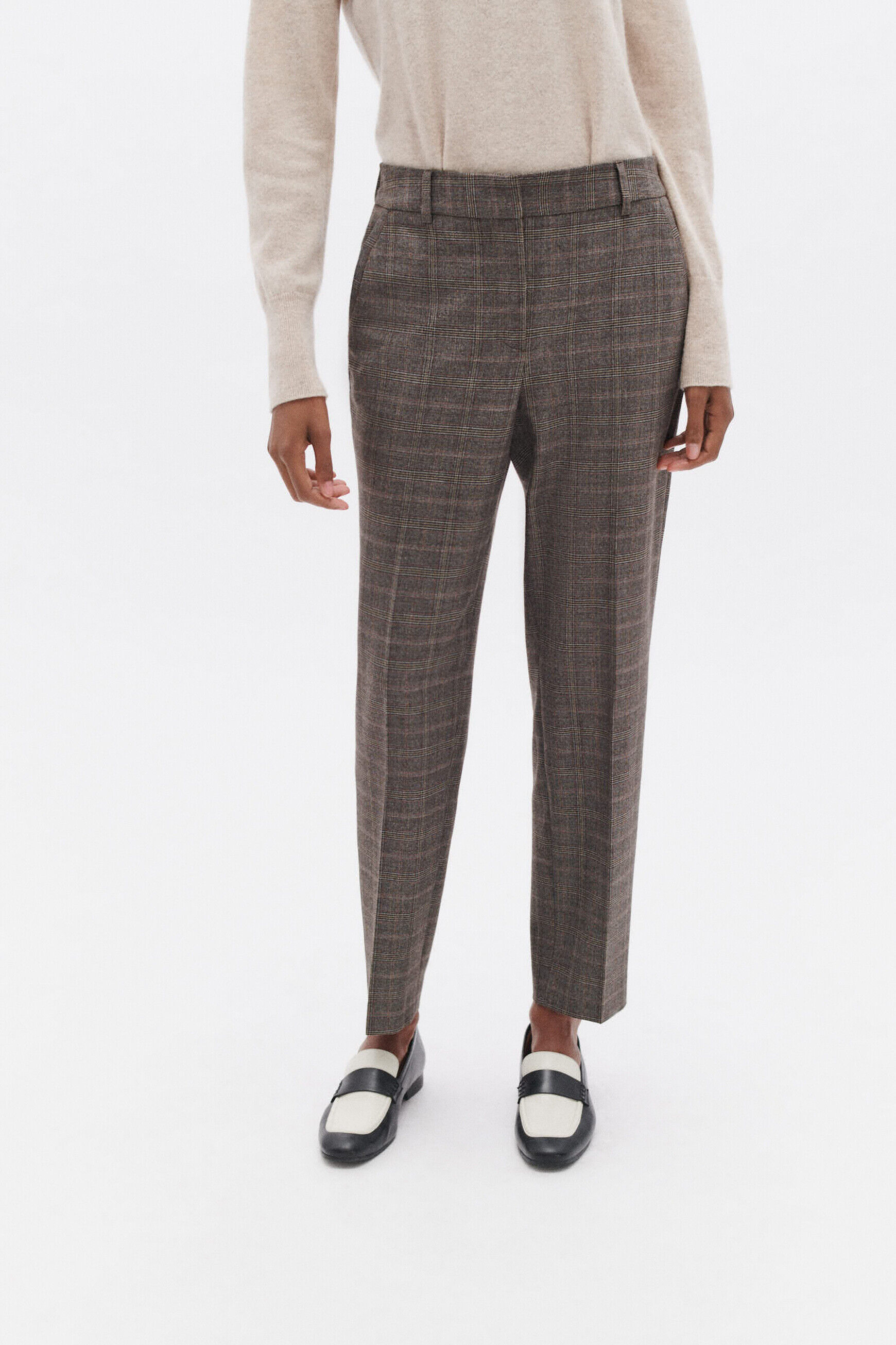 Pantalon psidiko3 marron fonce femme